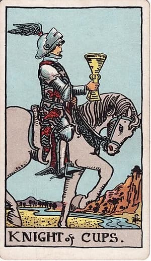 Rytíř pohárů — tarot karta