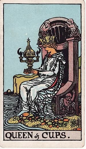 Královna pohárů — tarot karta