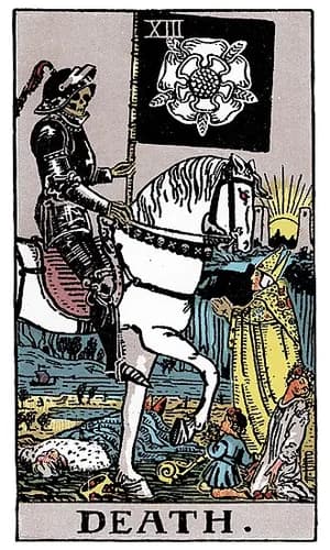 Smrt — tarot karta