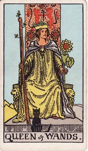 Královna holí — tarot karta
