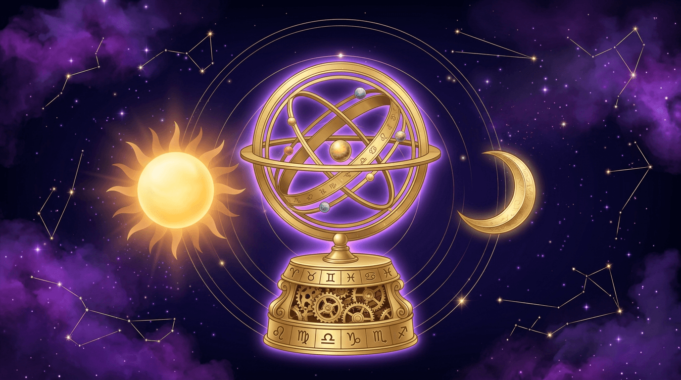 Jak vznikají horoskopy — astronomický model s planetami a znameními zvěrokruhu