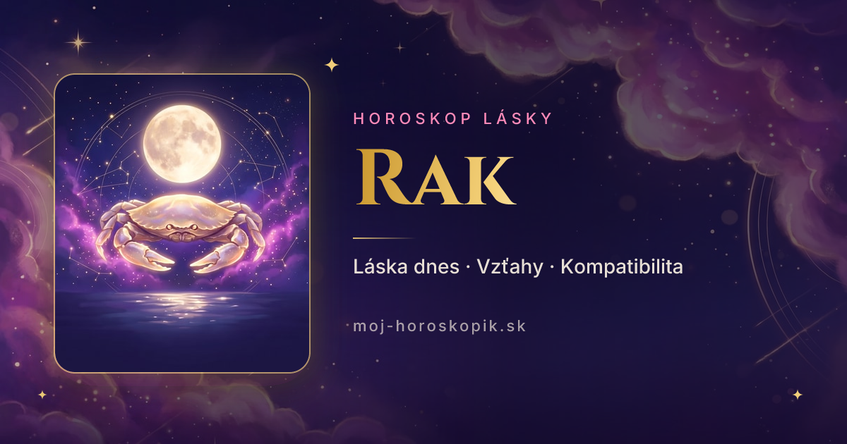 Horoskop Rak láska: dnes, vzťahy a partner