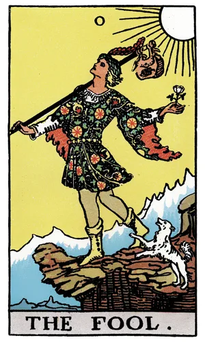 Blázon, tarot karta Rider-Waite-Smith