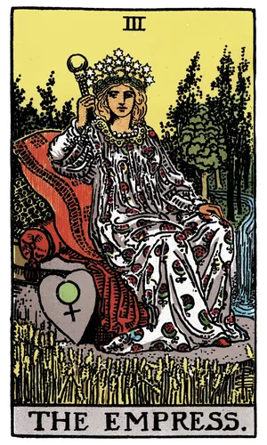 Cisárovná, tarot karta Rider-Waite-Smith