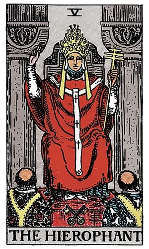 Veľkňaz, tarot karta Rider-Waite-Smith