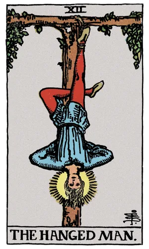 Obesenec, tarot karta Rider-Waite-Smith