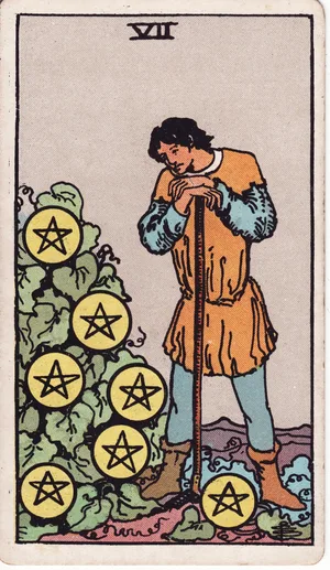 Pentaklov, tarot karta Rider-Waite-Smith