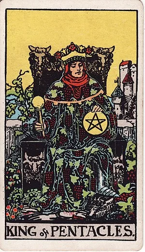 Pentaklov, tarot karta Rider-Waite-Smith