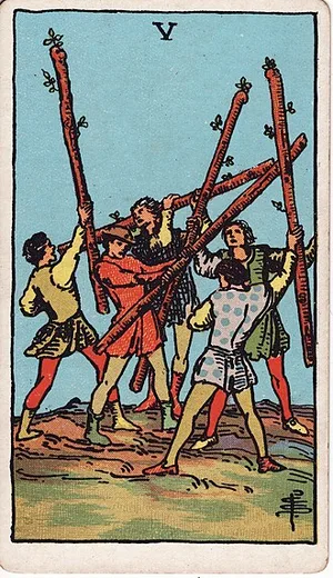 Palíc, tarot karta Rider-Waite-Smith